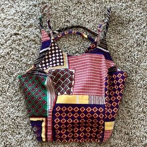 crop top with cute funky quilted pattern